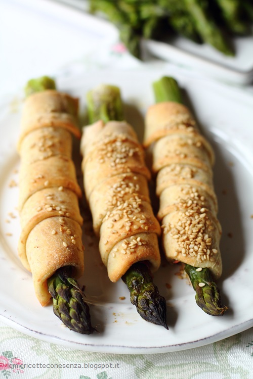 Ricetta asparagi in crosta di pane