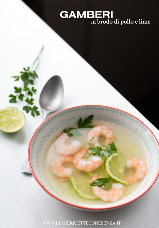 gamberi-in-brodo-di-pollo