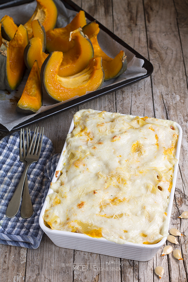 Pasta al forno alla zucca con besciamella