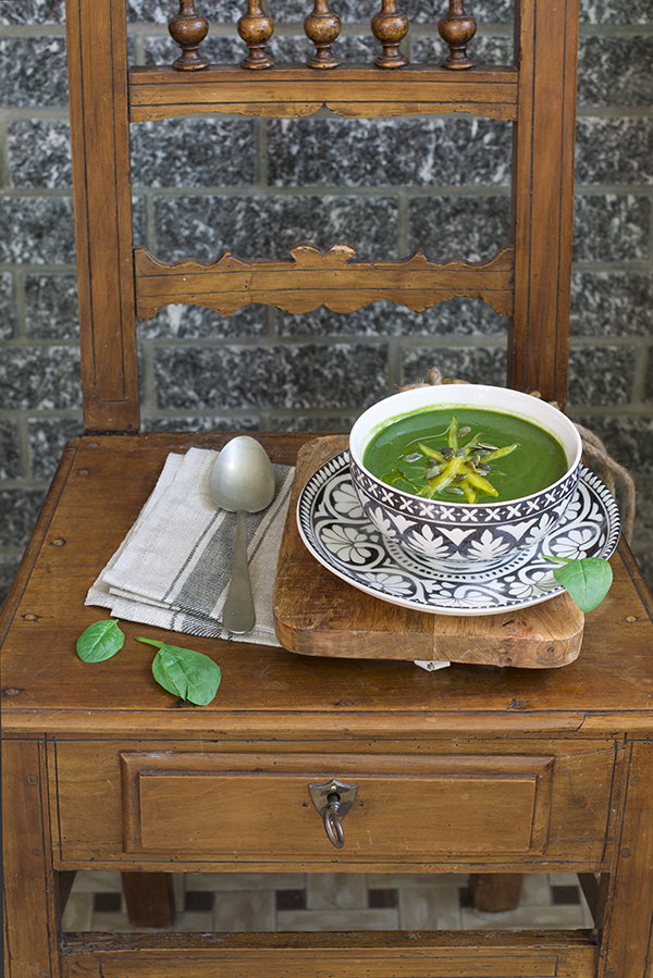 vellutata di spinaci light