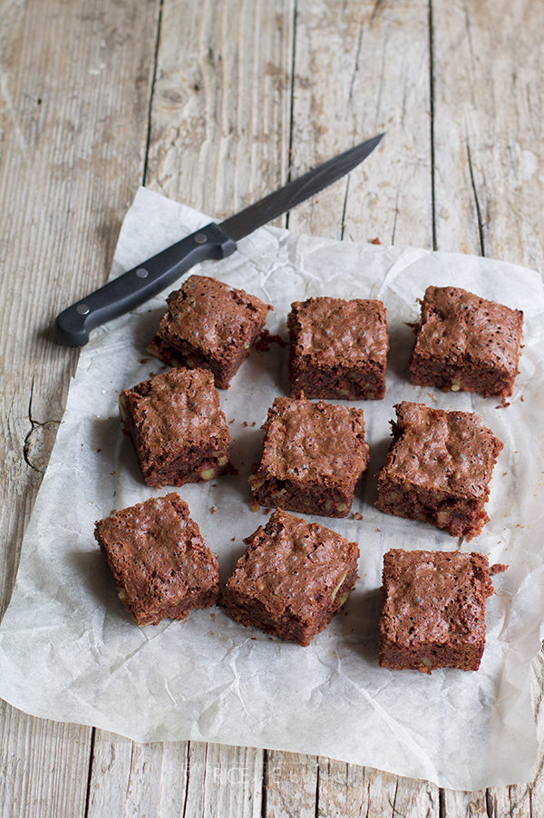 Brownies velocissimi al cioccolato fondente e noci