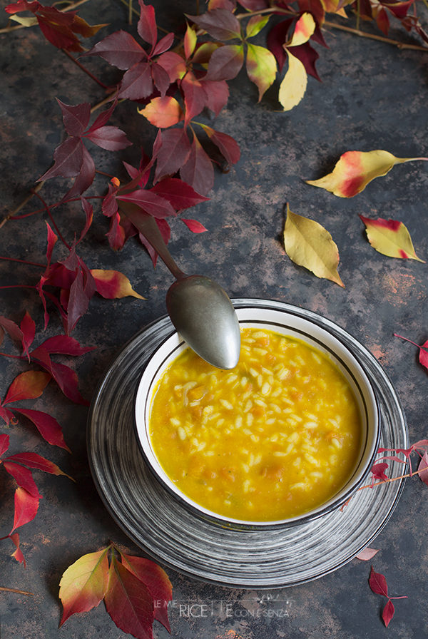minestra di riso e zucca