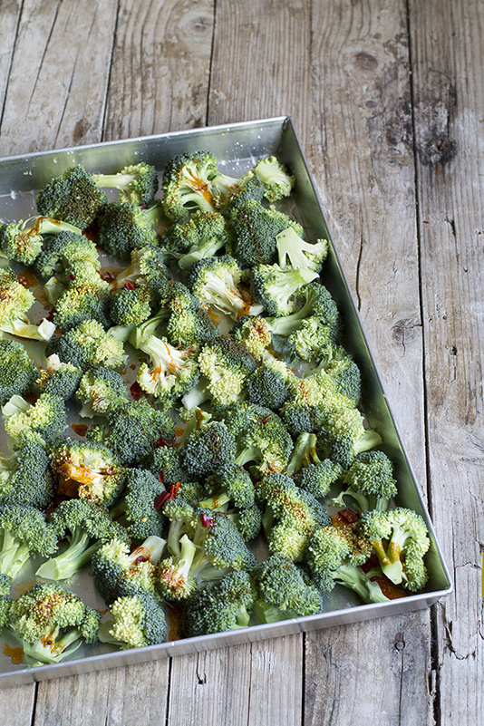 Broccoli speziati al forno