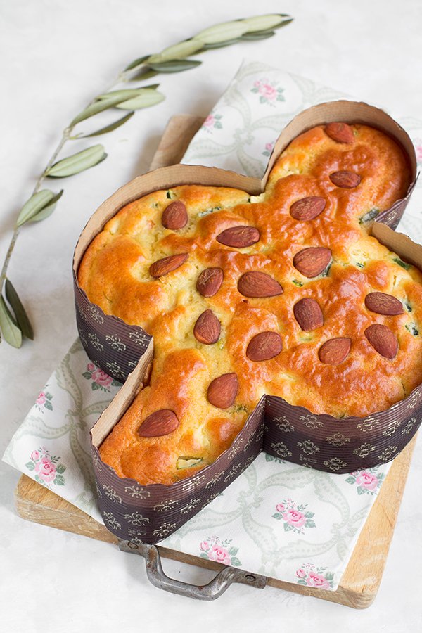 Colomba pasquale salata alle verdure