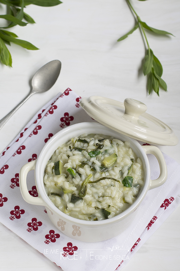 ricette con erbe spontanee: risotto con strigoli