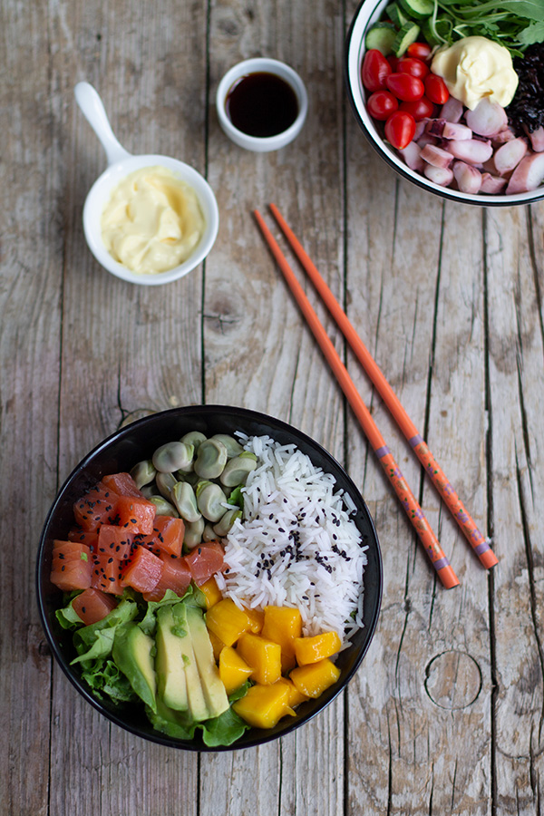 poke bowl ricetta salmone